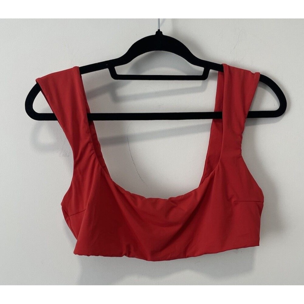 Haight Brigitte Bikini Top Red XL Swimsuit Brazil Vacation Resort Cruise Beach